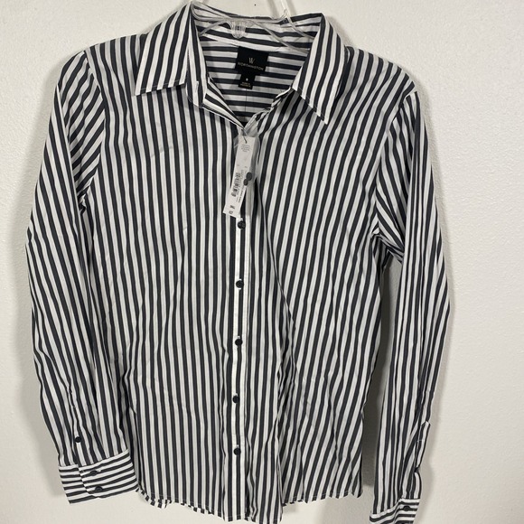 Worthington Tops - Worthington Women's Button Up L/S Striped Small Shirt NWT
